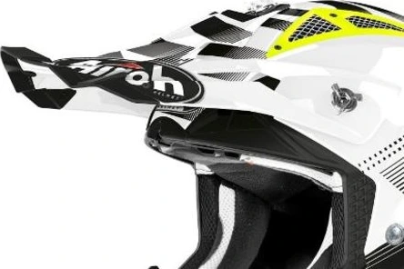 Airoh Aviator Ace Peak Nemesi white gloss
