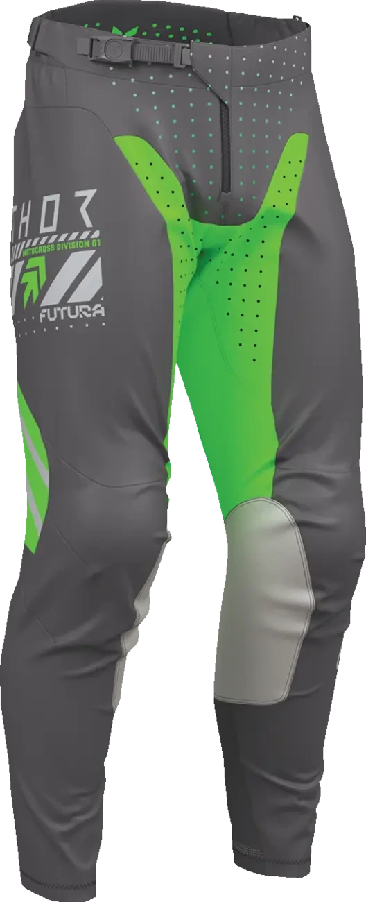 PANT LAUNCHMODE FUTURA CHAR/GRN 28