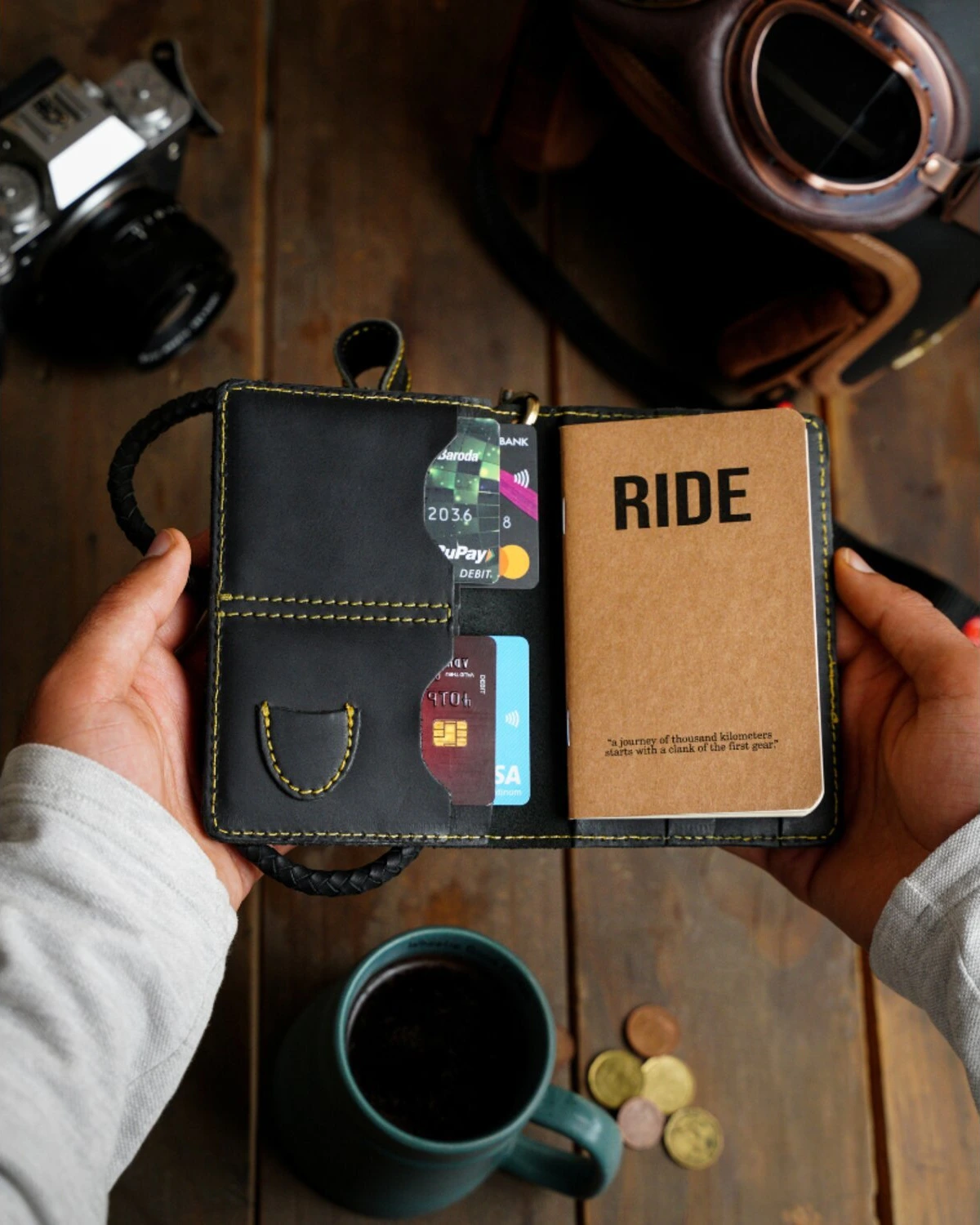 Trip Machine Explorer wallet, Black
