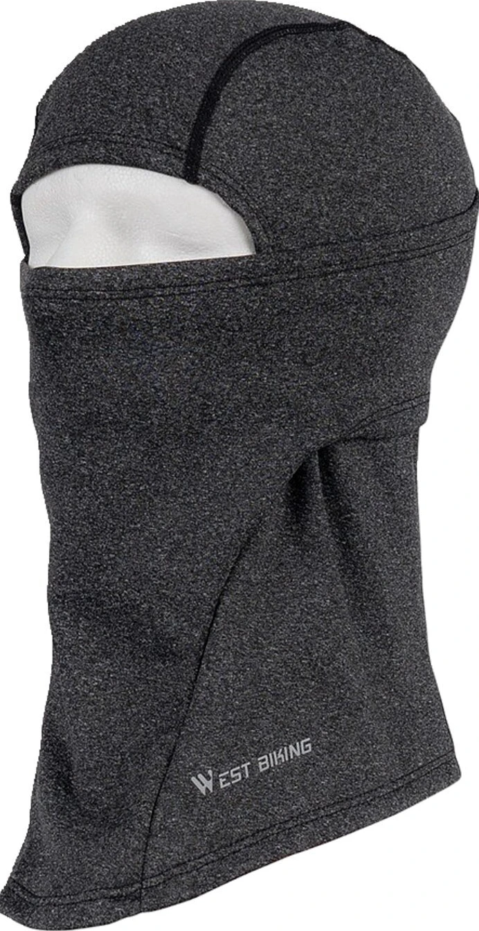 Army Surplus Balaclava 1-hole stretch, tunnel melange, grey, One size fits most