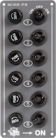 six switches panel