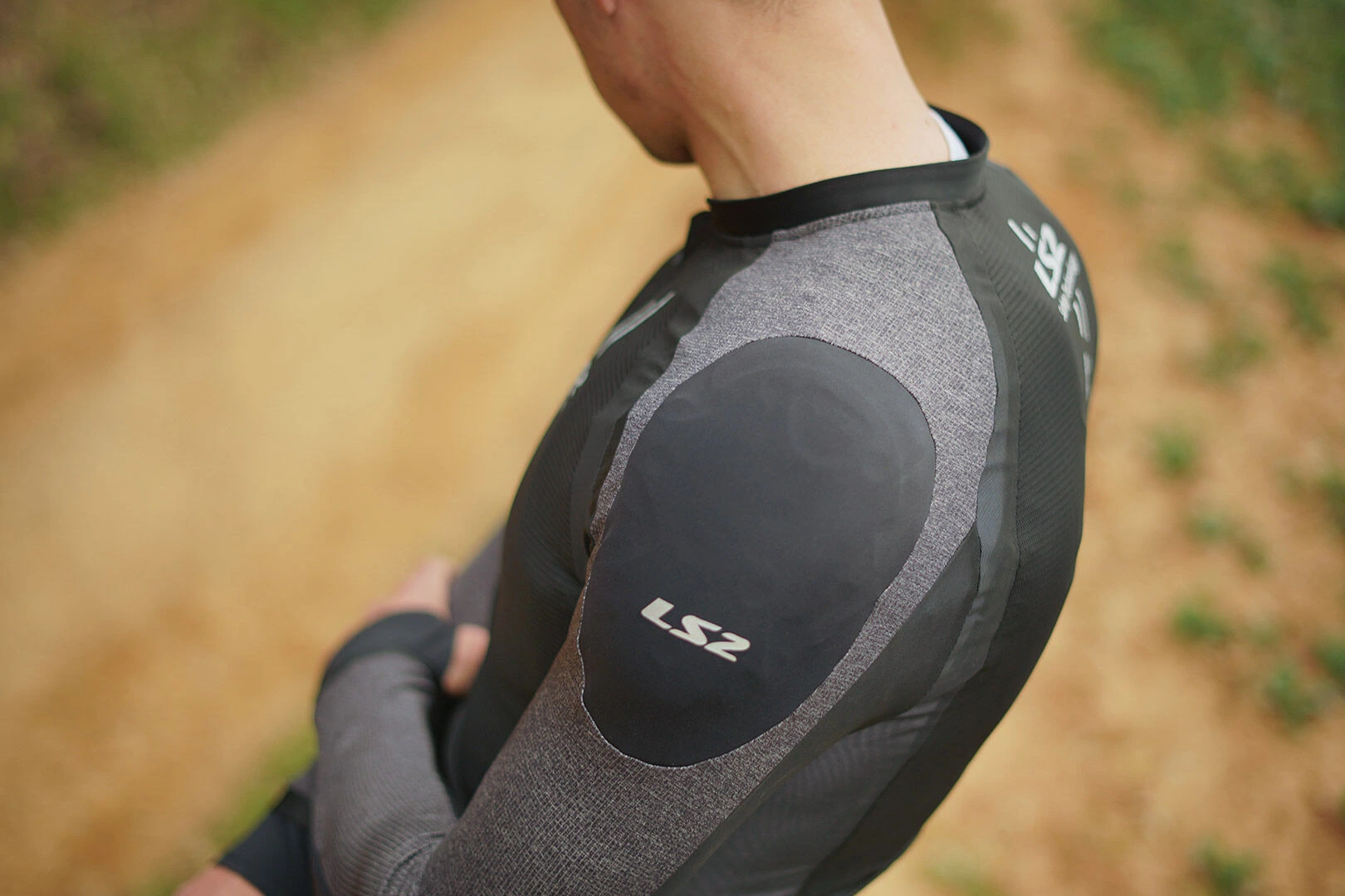 LS2 X-Armor Man Jacket - XS-S, Black Silver