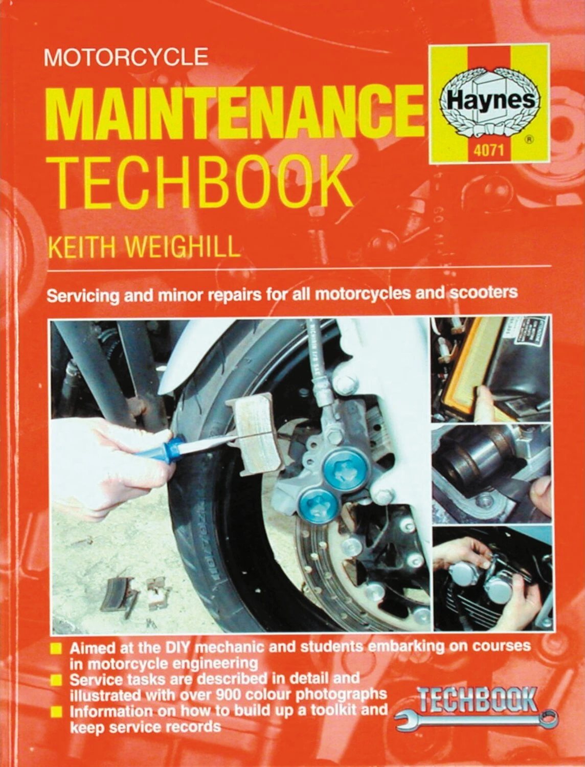Haynes motorcycle maintenance tech book