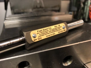 Fast Eddy, oil pump bushing Go & No-Go gauge pin