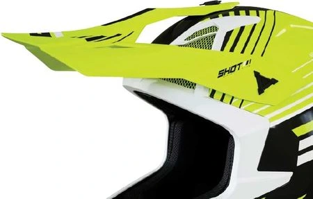 SHOT Visor Lite Fury Navy Neon Yellow Glossy