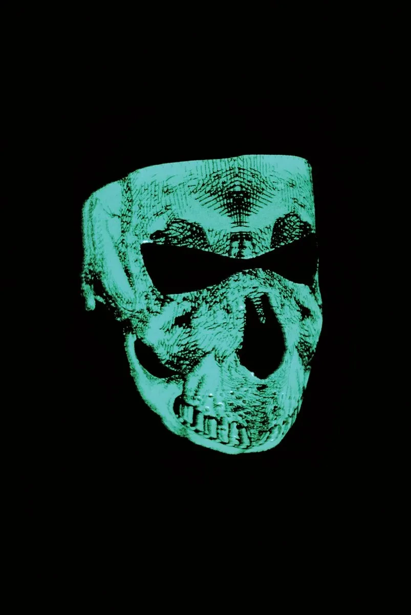 FACE MASK SKULL FACE GLOW