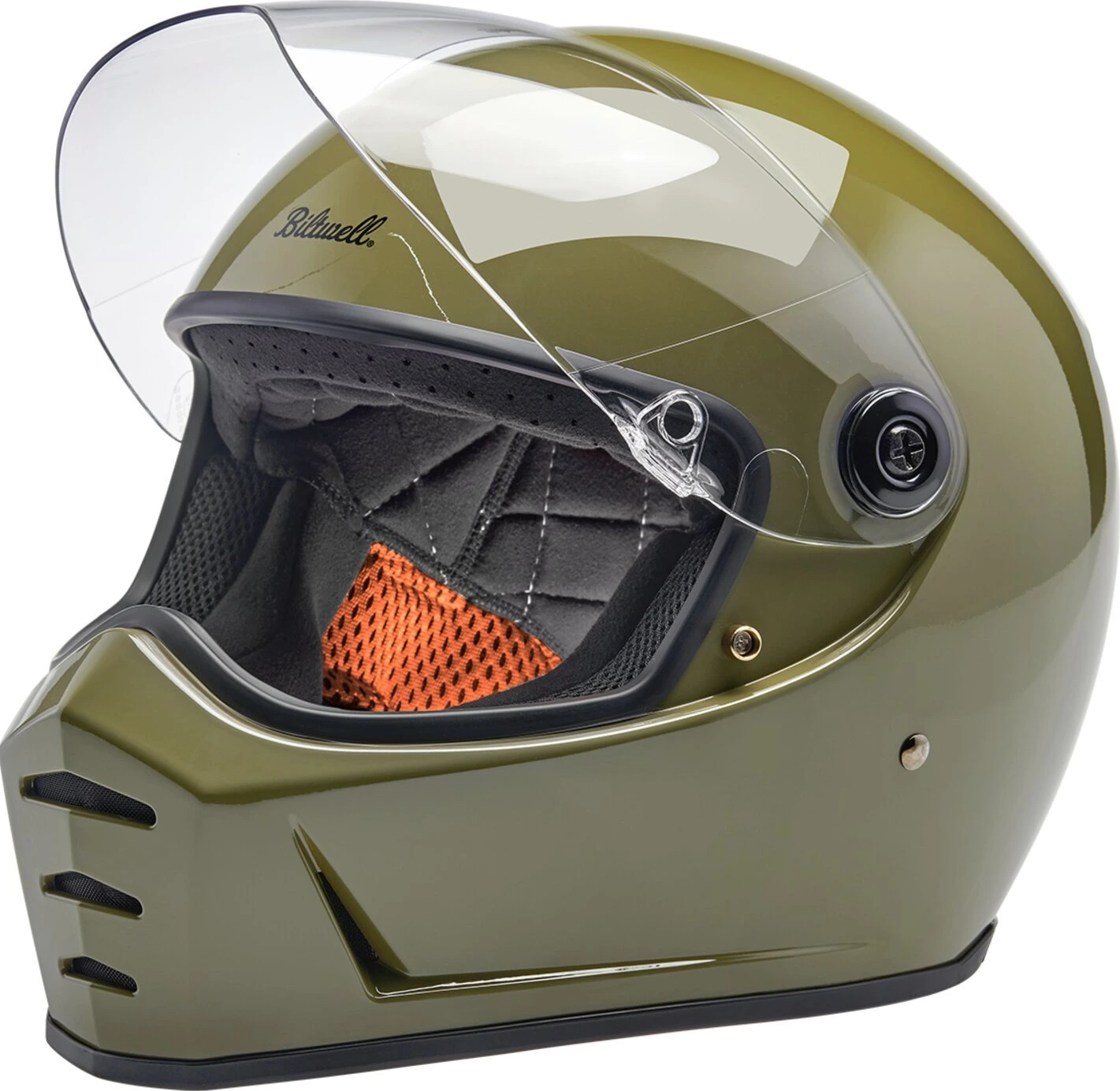 Biltwell Lane Splitter helmet, olive, Green, S, Gloss