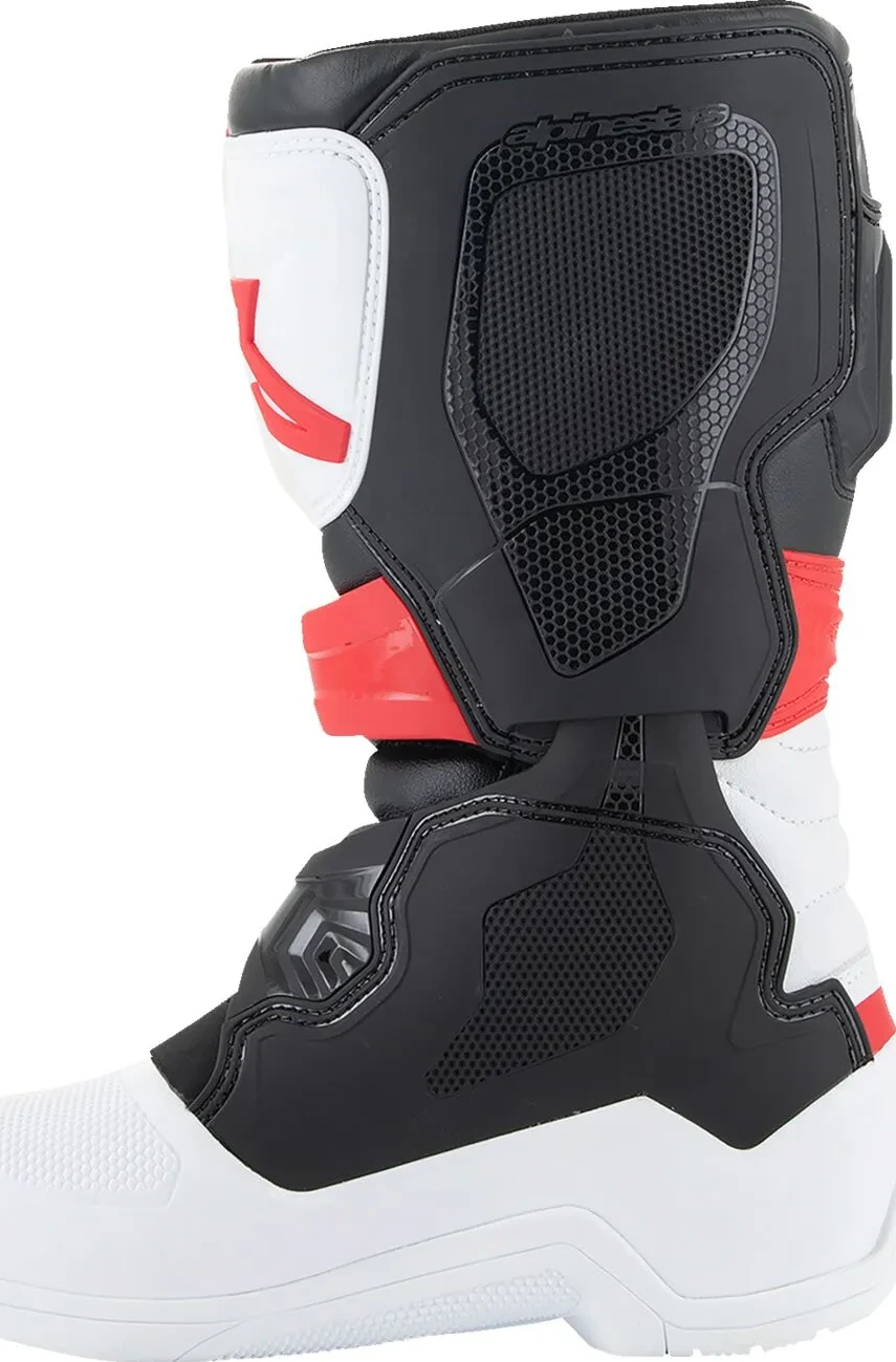 BOOT TECH3S YTH WT/BK/R 2
