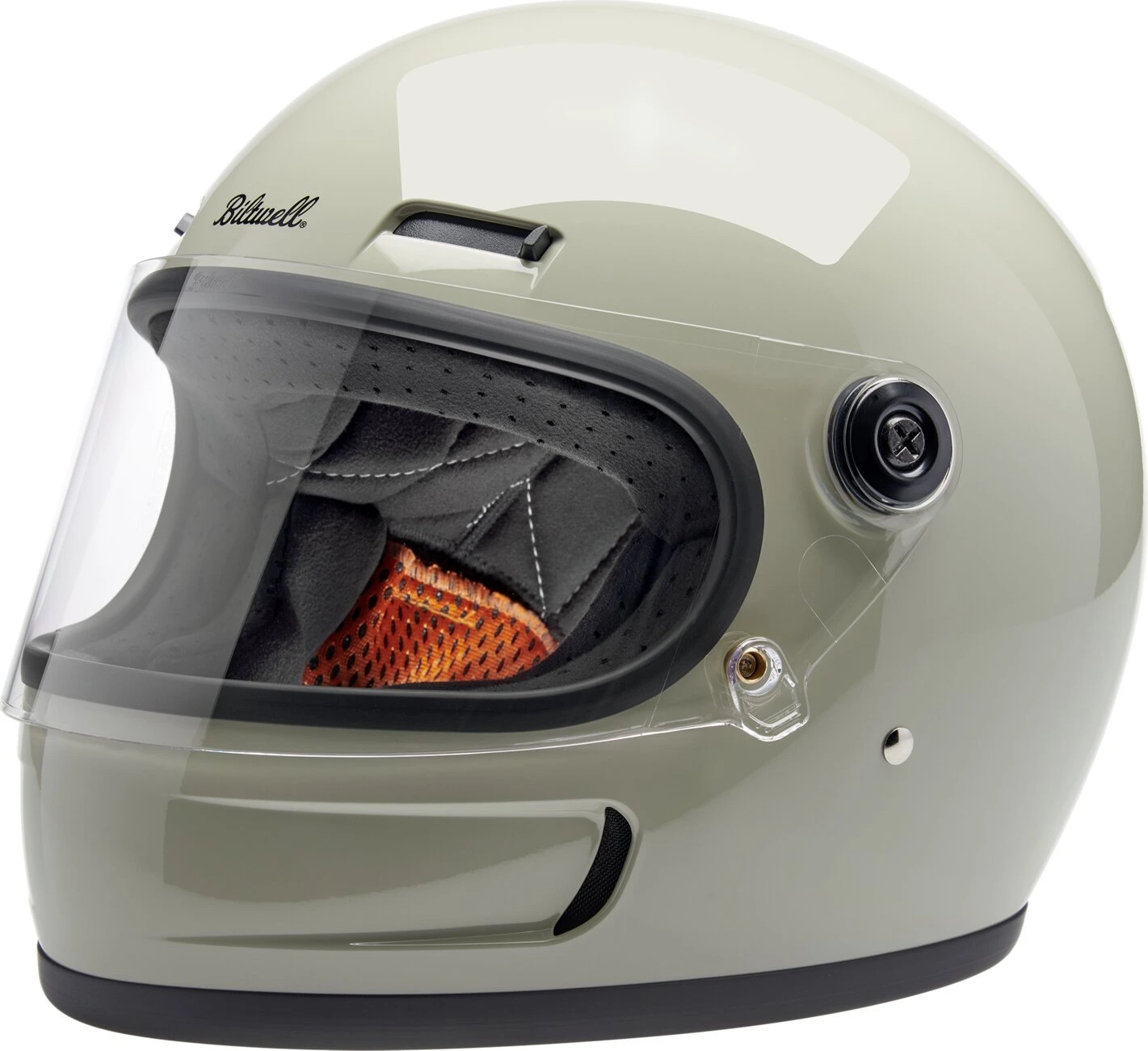 Biltwell Gringo SV helmet, chalk Gray, grey, XS, Gloss