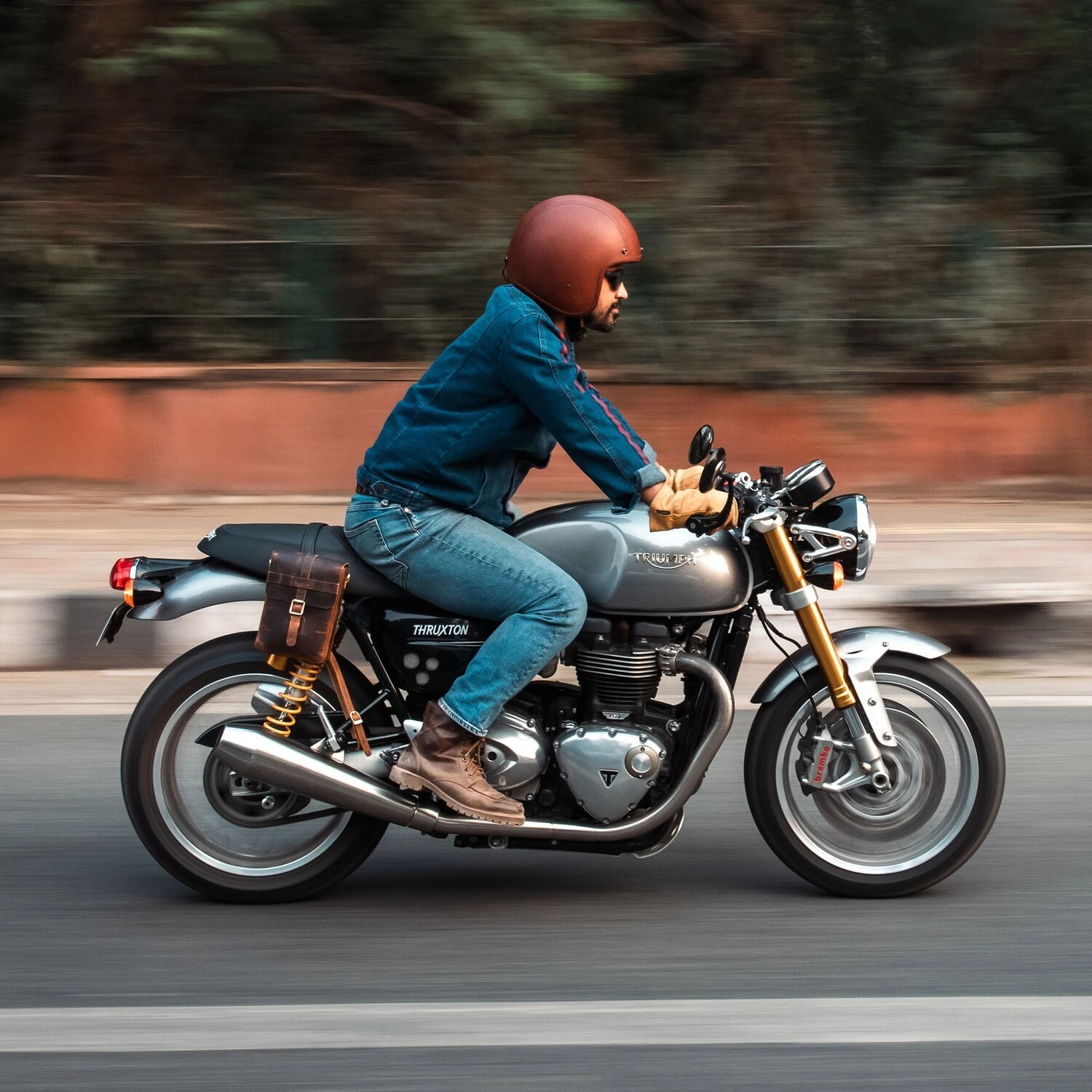 Tripmachine Moto Sling bag cognac