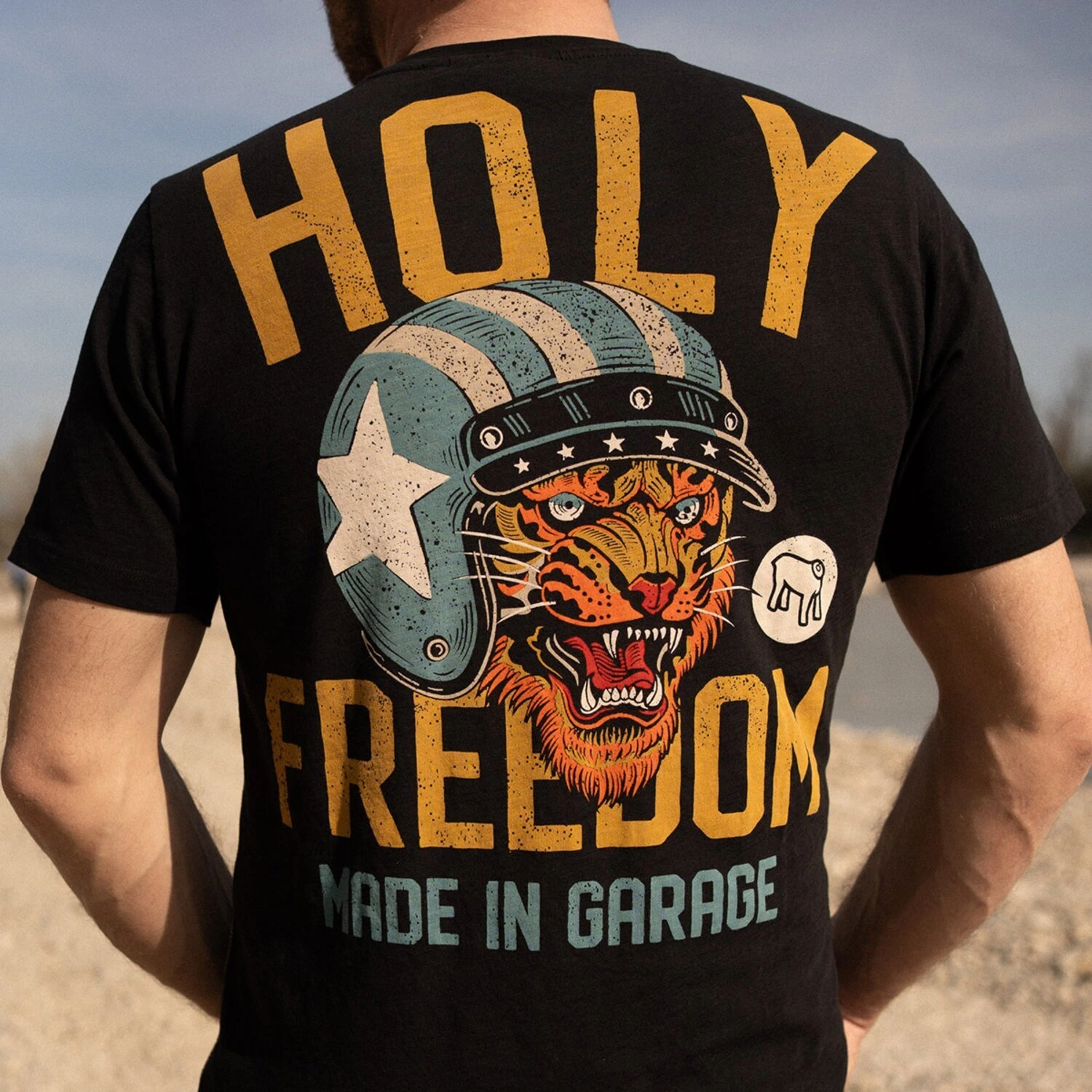 Holy Freedom Tiger t-shirt, Black, S