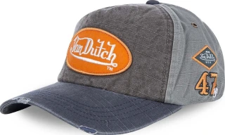 Von Dutch Jack baseball cap orange logo