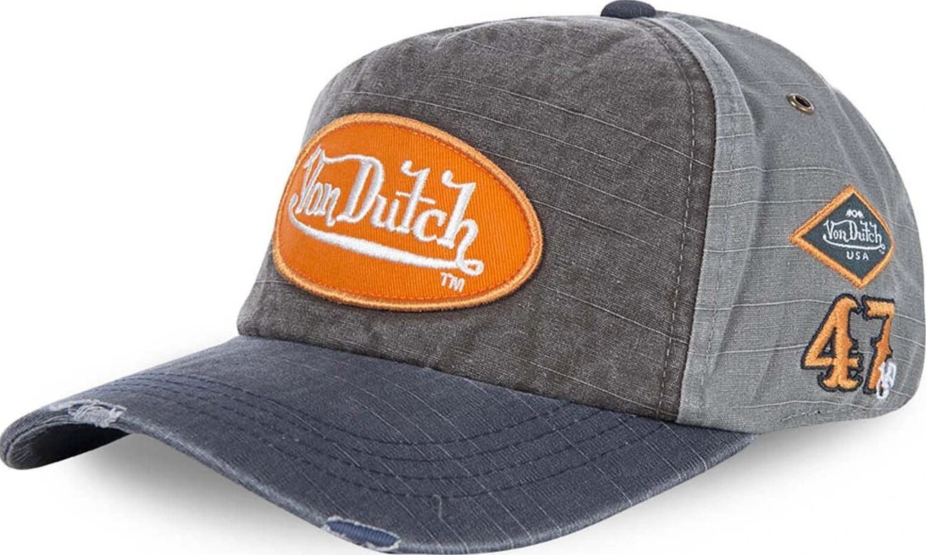 Von Dutch Jack baseball cap orange logo