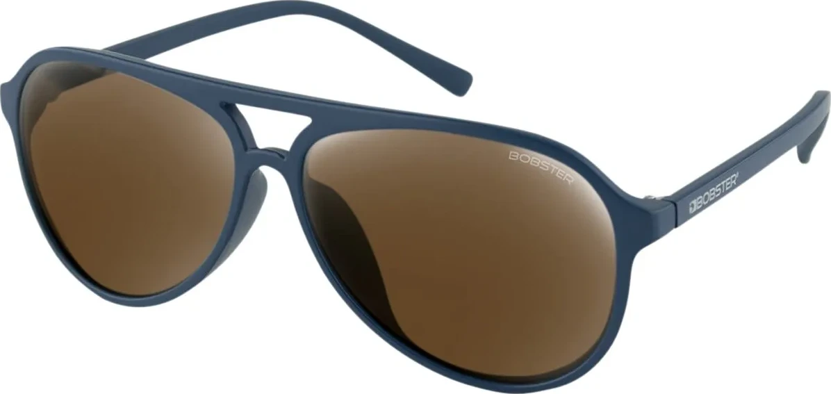 SUNGLASSES MAVERICK NAVY W/ BROWN LENS