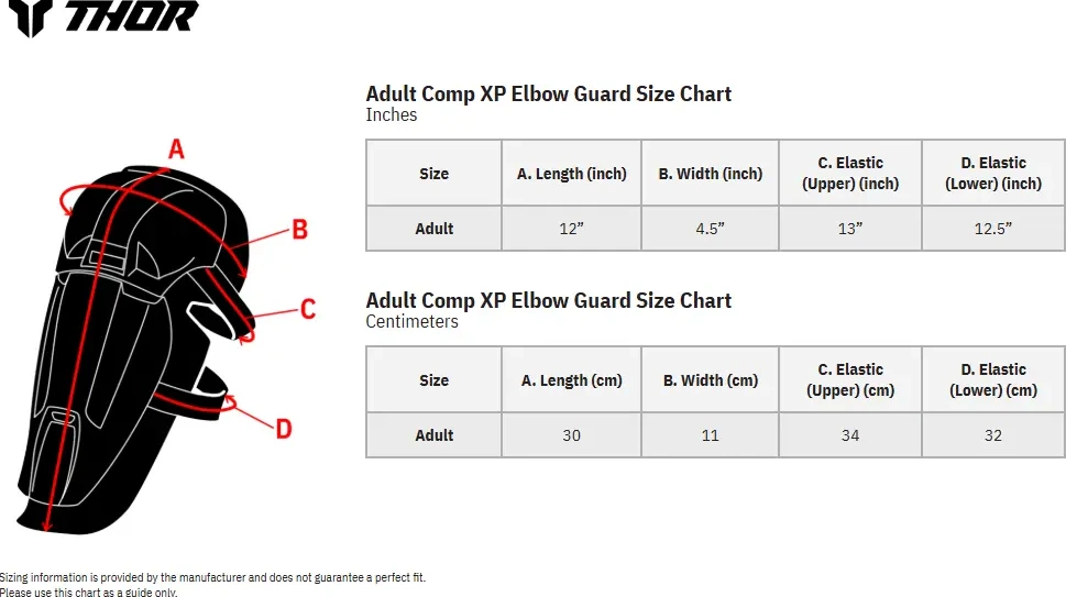 GUARD ELBO COMP XP BK S/M