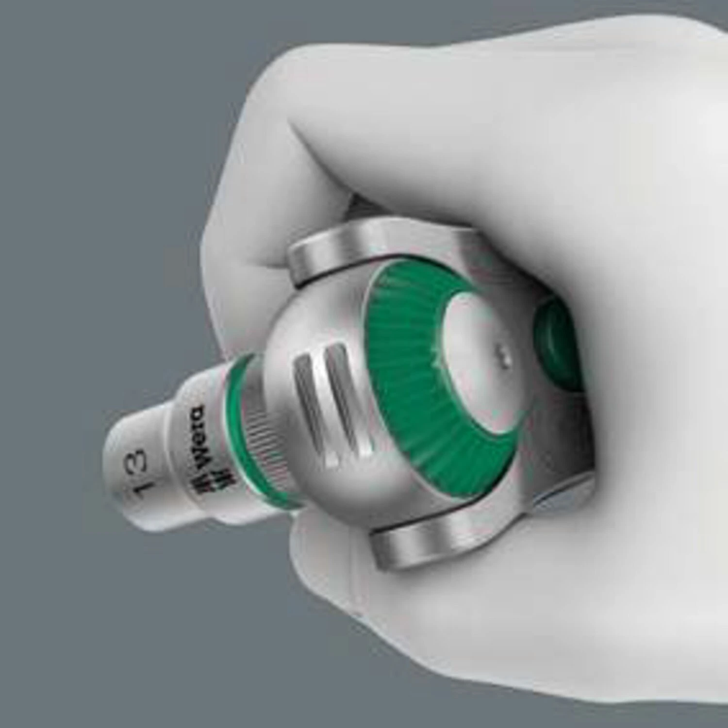Wera Zyklop speed ratchet 1/4" drive, Green, 152 mm