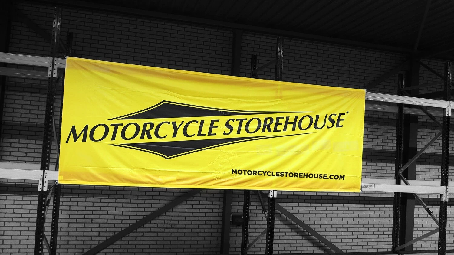 Motorcycle storehouse, logo event banner
