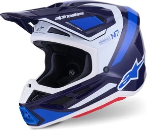 Alpinestars Helmet S-M7 Rise Blue/White, XS