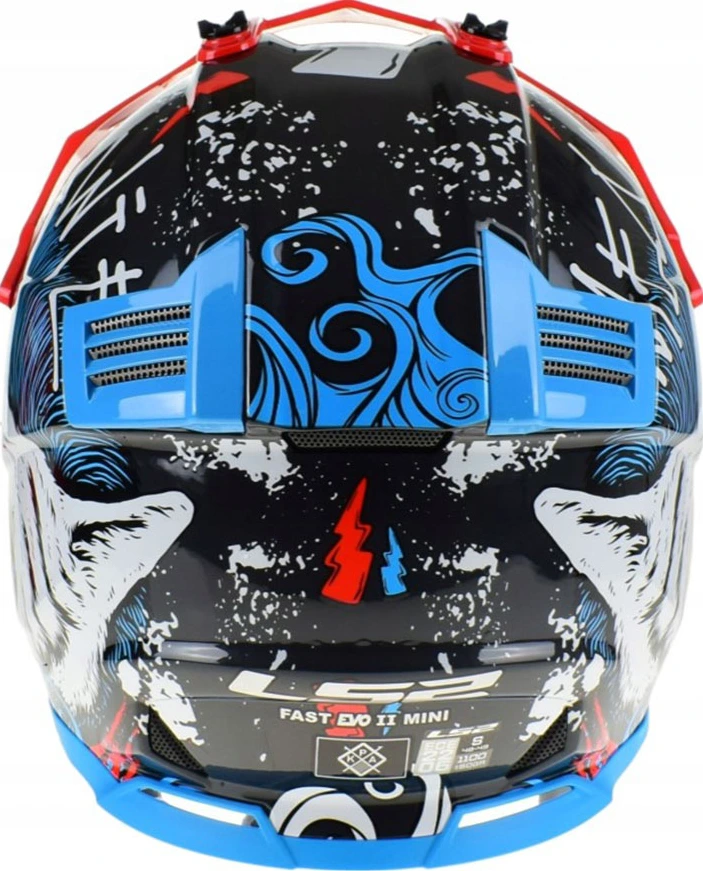 LS2 MX437 FAST II MINI STARMAW helmet - Black, S