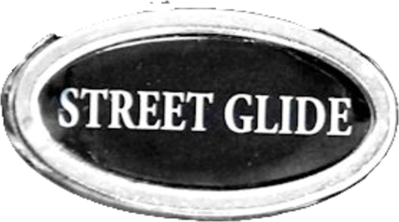 Biker pins Street Glide title pin