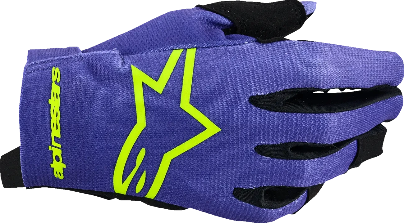 GLOVES YTH RADAR PURPLE/YELLOW 2XS