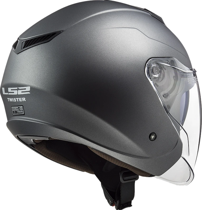 LS2 OF573 TWISTER II SINGLE MONO helmet - Matt Titanium, L