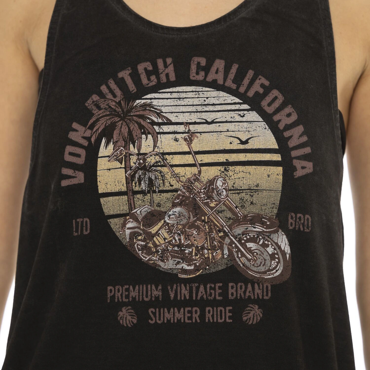 Von Dutch Cafe Race female top, Black, S
