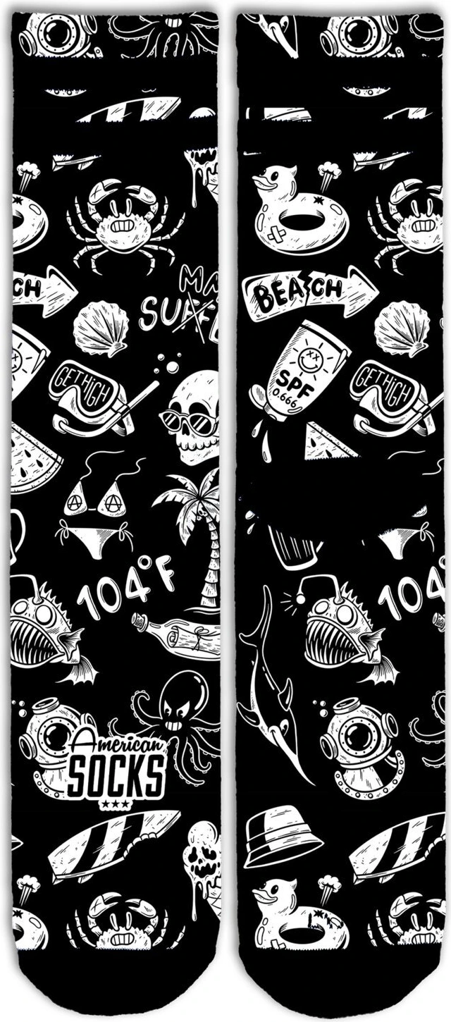 American Socks Hella Hot Signature socks, Black, L/XL