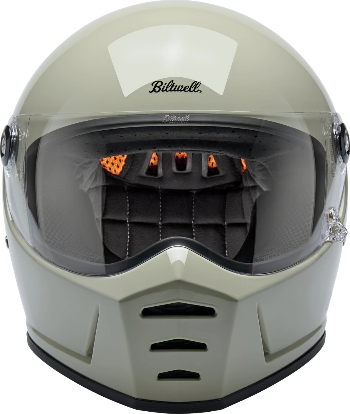 Biltwell Lane Splitter helmet, chalk Gray, 2XL, Gloss