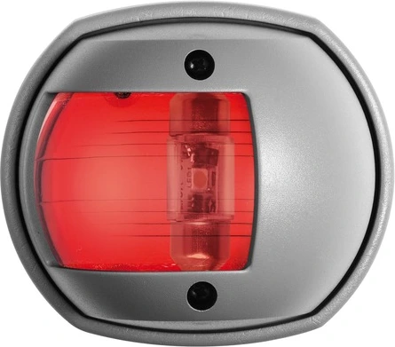 Compact 12 LED navigation light grey - red