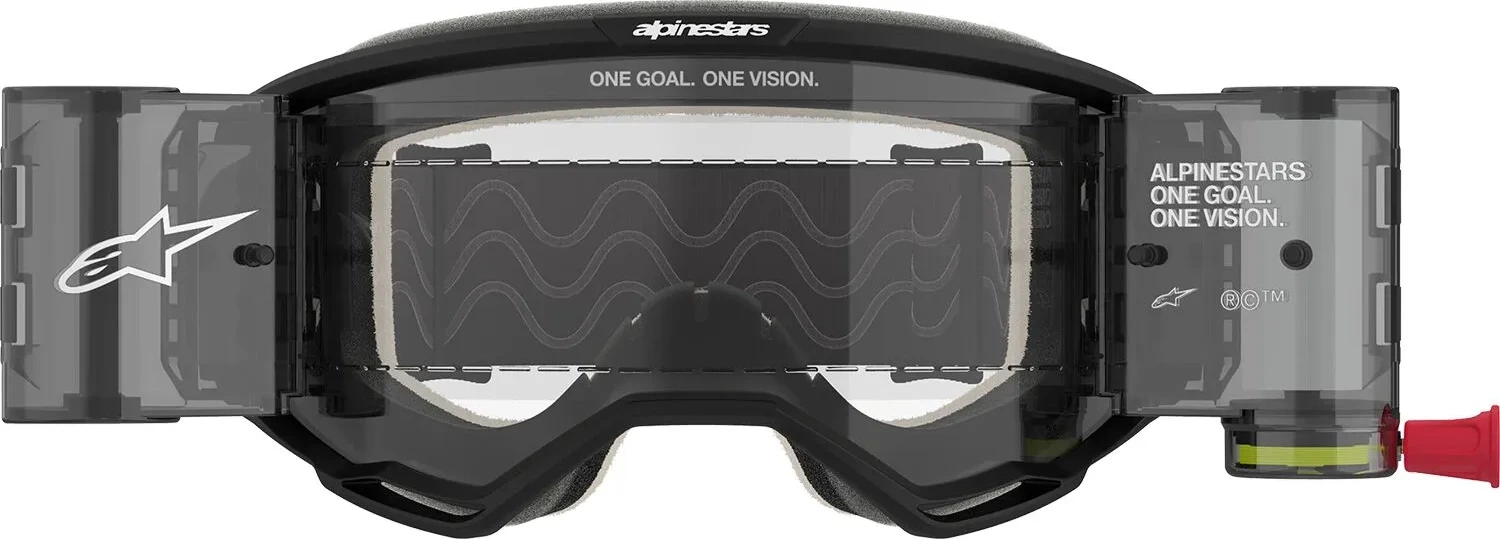 GOGGLE VISION 5 CORP BLK CLEAR ROLL-OFF
