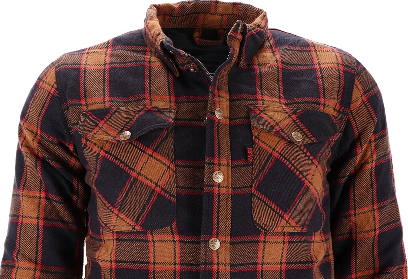 13 1/2 Long Run shirt, Brown, black, S