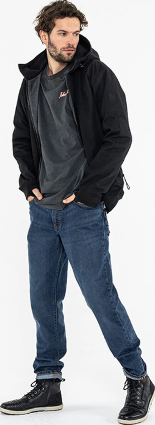 John Doe XTM hoodie rip stop, Black, L