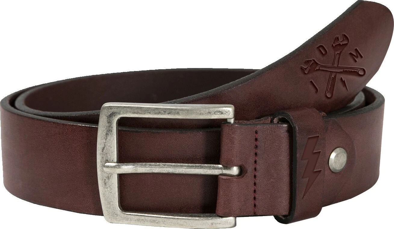John Doe leather belt Cross Tool, dark brown, 85 cm