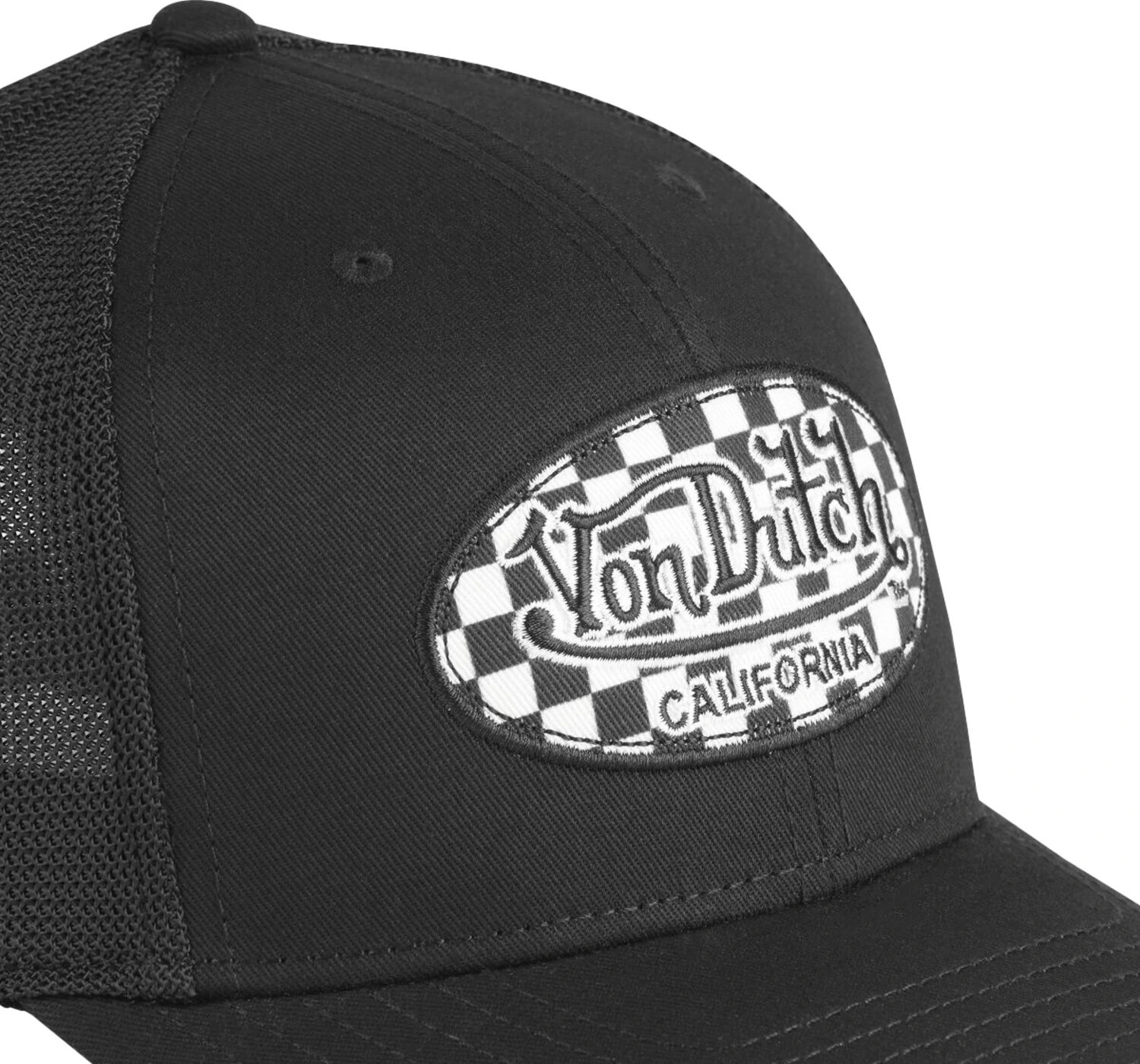 Von Dutch Semi curve cap race, Black