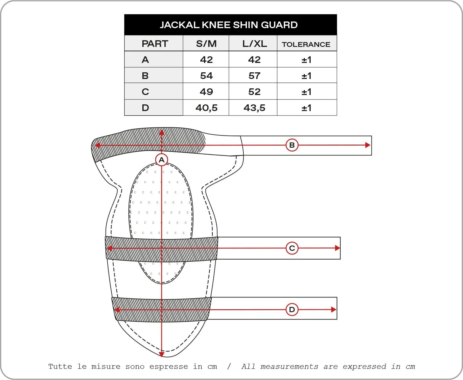 KNEE GUARD JACKAL S/M