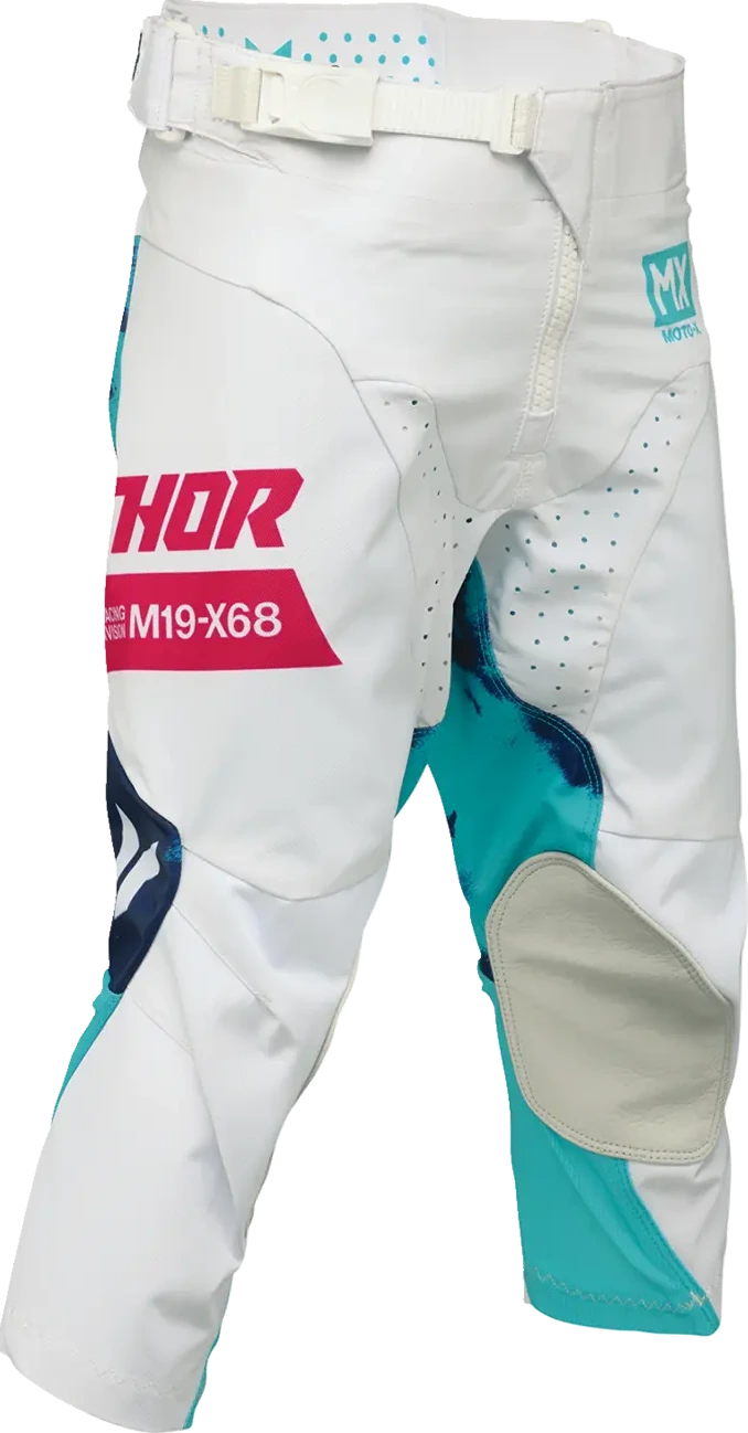 PANT YTH LAUNCHMODE BLEACH WHT/AQ 20