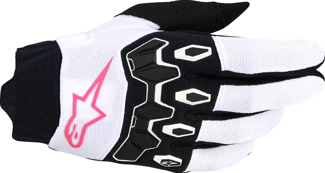 GLOVES 4W FULL BORE V2 WHT/PINK/BLK S