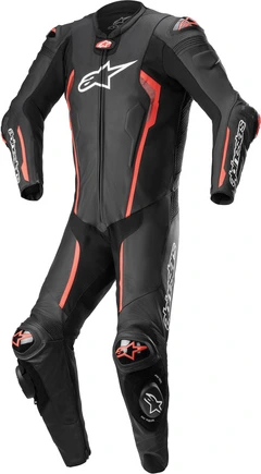 Alpinestars Leather suite 1-pcs Missile v2 Black/Red fluo, 52