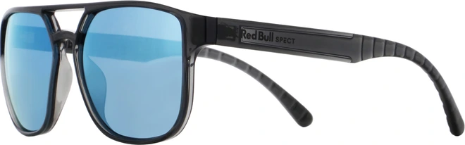 Spect Red Bull Elroy Sunglasses Shiny X'tal Dk Grey w Blue Grey Mirror lens
