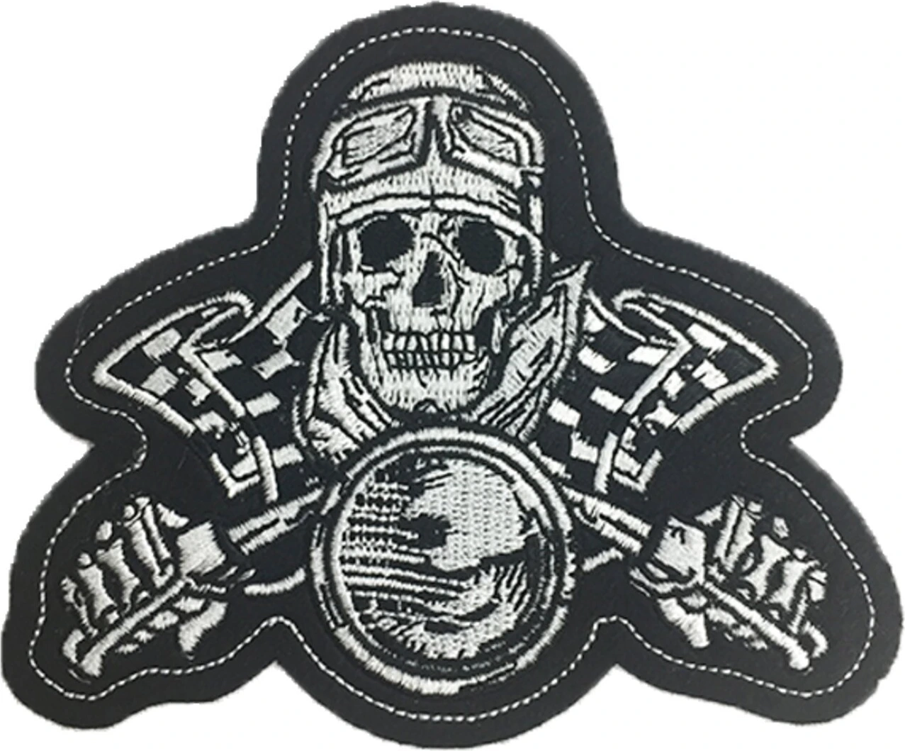 Vintage Skul Biker mini patch