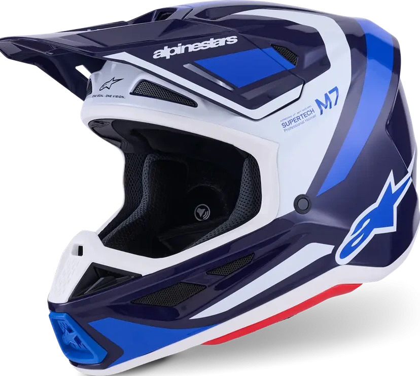 HELMET SM7 RISE BLUE/WHITE XS