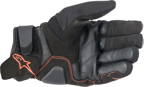 Alpinestars Glove SMX-1 Waterproof Black/Red Fluo, S