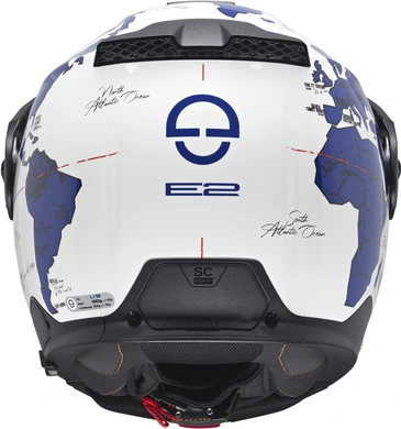 Schuberth Helmet E2 Atlas White/Blue, 53 XS