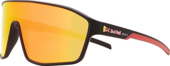 Spect Red Bull Daft Sunglasses Soft Black/Red w Brown Red Mirror lens