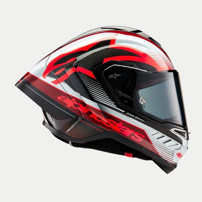Alpinestars Helmet Supertech R10 Team Black/Carb/Red/White, XS