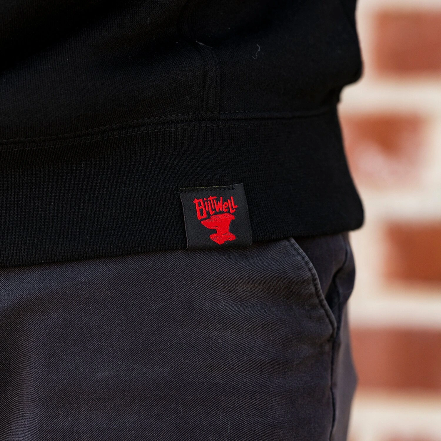 Biltwell Fast Cat hoodie, Black, S