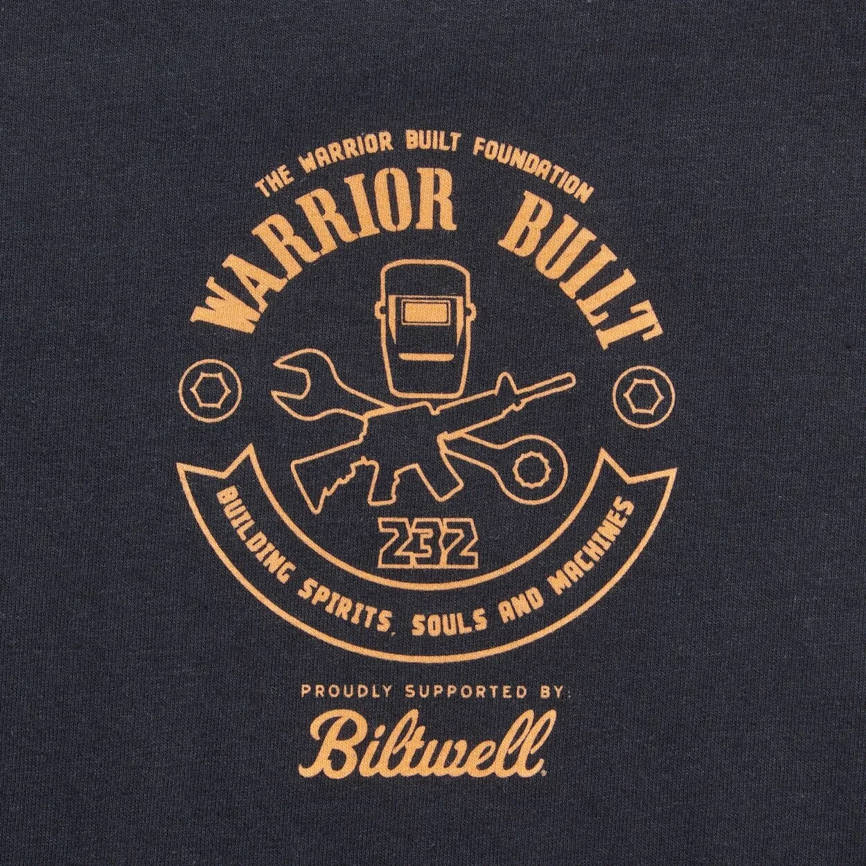 TEE WARRIOR BUILT EAGLE BK SM