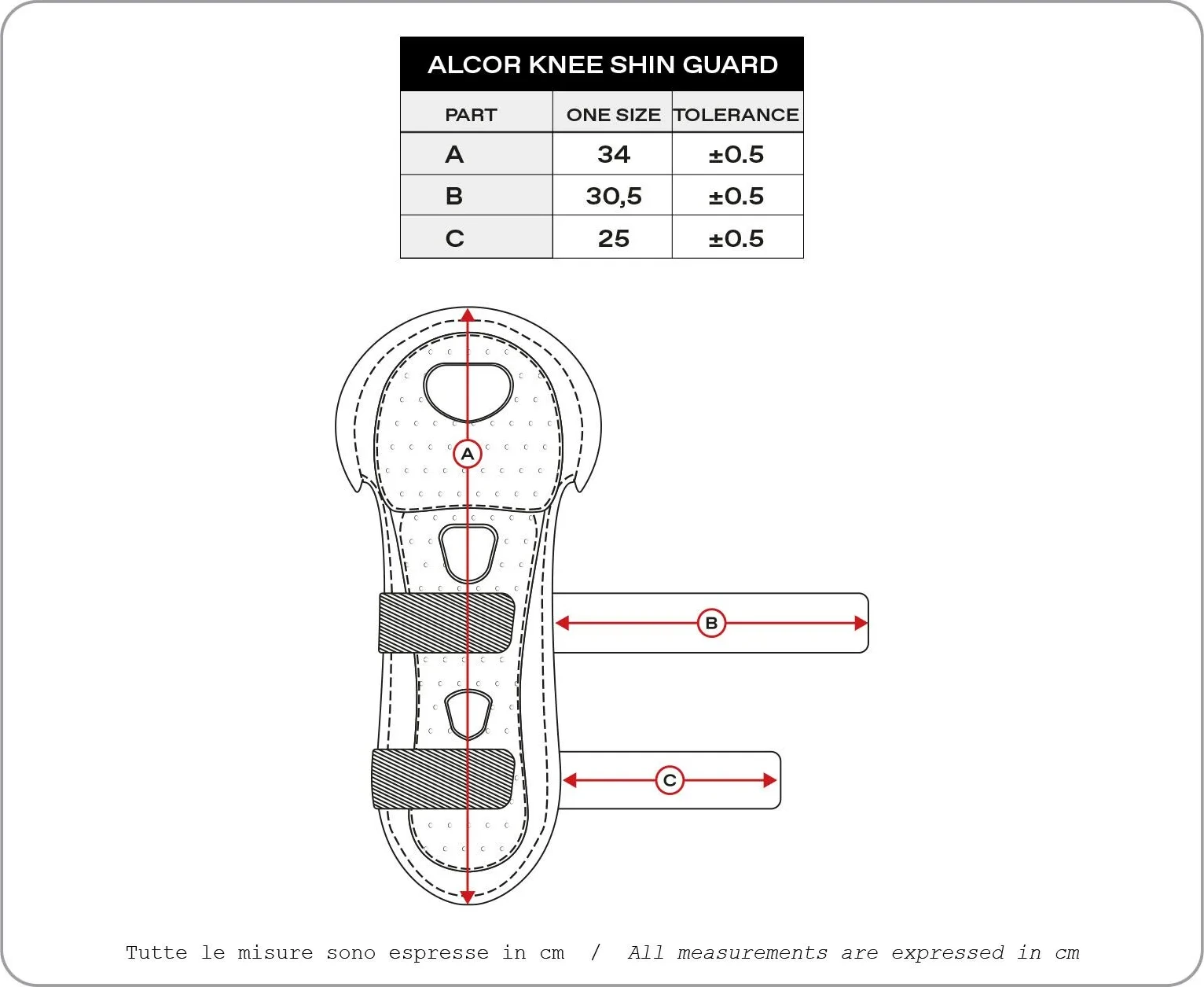 KNEE SHIN GUARD ALCOR
