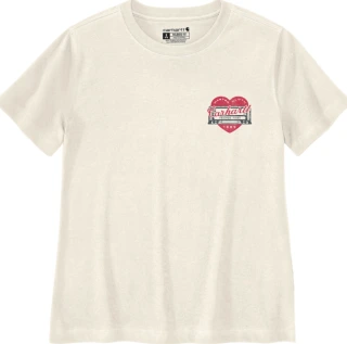 Carhartt Irvine Heart female t-shirt eggshell